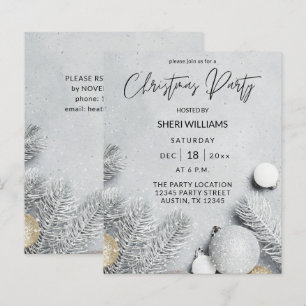 Budget Ornaments & Pine Leaves Christmas Party