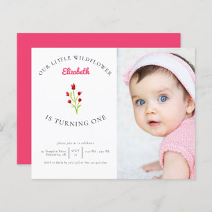 Budget Our Little Wildflower 1st Birthday Photo 