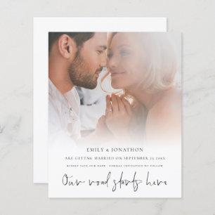 Budget Our Road Starts Here Photo Save The Date