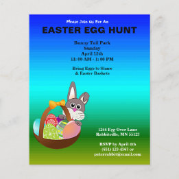 Budget Painted Eggs & Bunny Easter Egg Hunt Paper