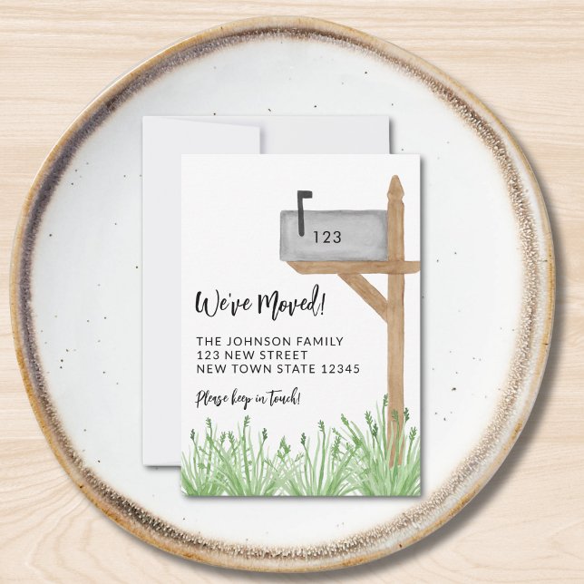 Budget Painted Mailbox New Address Moving Mini Card (Creator Uploaded)