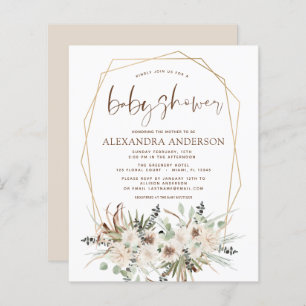 Budget Pampas Grass Baby Shower Boho Eucalyptus