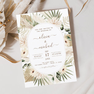 Budget Pampas Grass Boho Eucalyptus Wedding 