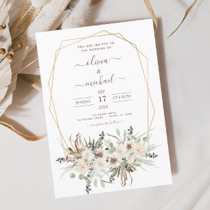 Budget Pampas Grass Boho Eucalyptus Wedding