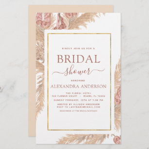 Budget Pampas Grass Bridal Shower Bohemian Boho