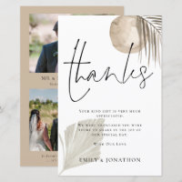BUDGET Pampas Grass Wedding 3 Photo Quote Thanks