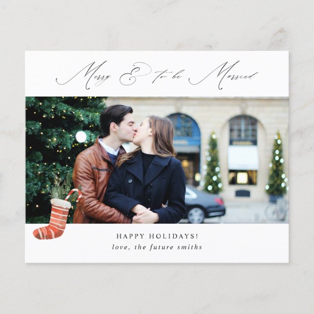 Budget Pano Merry & To Be Married w Stocking Photo Flyer (Front)