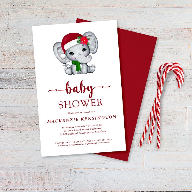 Budget PAPER Santa Elephant Baby Shower (Creator Uploaded)