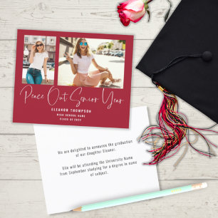 Budget Peace Out 2 Photo 2022 Grad Red Announce