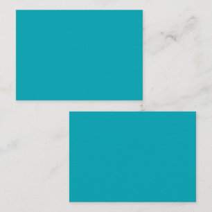 BUDGET Peacock Blue Teal Monochrome Wedding Business Card