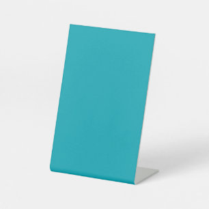 BUDGET Peacock Blue Teal Monochrome Wedding Pedestal Sign