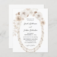 Budget Pearls & White Floral Wedding V2