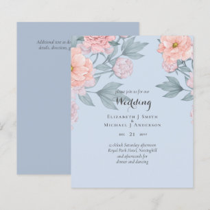BUDGET PEONIES Pink Sage Peach Wedding