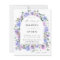 Budget Peri & Purple Floral Arch Wedding