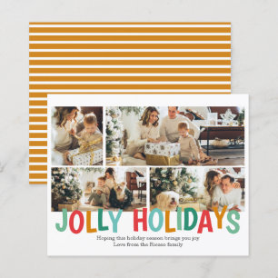 BUDGET Personalised Photo Jolly Holiday Christmas