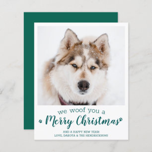 Budget Pet Photo Dog We Woof You Merry Christmas
