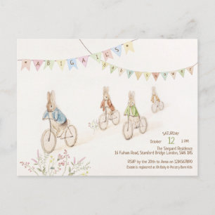 Budget Peter the Rabbit Bunny Gender Baby Shower Postcard