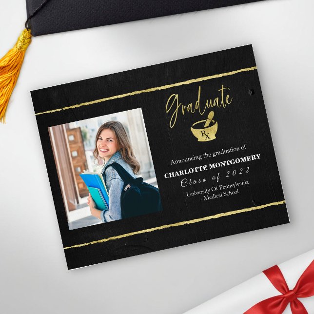 Budget Pharmacy School Graduation Announcement (Creator Uploaded)