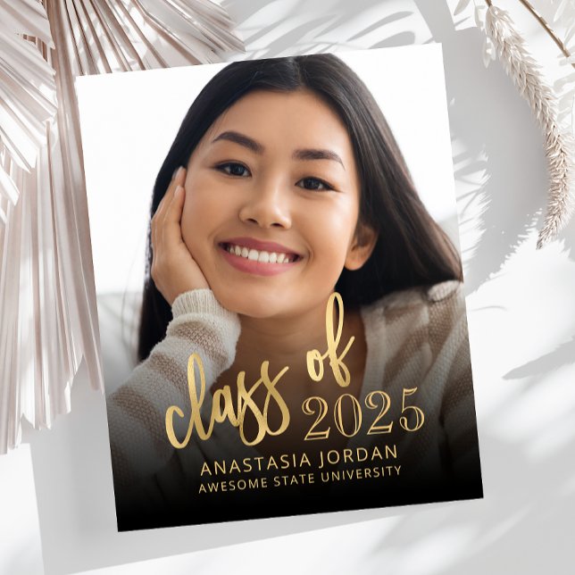 Budget Photo 2025 Gold Script Grad Announcement (Creator Uploaded)