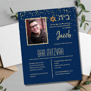 BUDGET Photo Bar Mitzvah Custom Background Colour