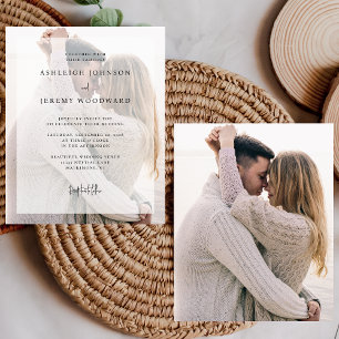 Budget Photo Black and White Overlay Wedding