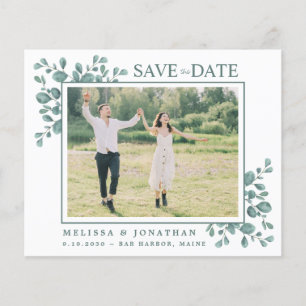 Budget Photo Botanical Eucalyptus Save The Date