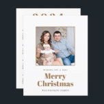 BUDGET Photo Calendar 2024 Merry Christmas Card<br><div class="desc">BUDGET Photo Calendar 2024 Merry Christmas Card. A smaller 4.5 x 5.6" budget price option on a 110gsm card which is similar in thickness to a postcard. PLEASE NOTE There is ONE card per sheet. Simply replace the sample image with your own favourite and personalise the text as required. A...</div>