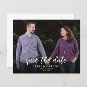 Budget Photo Calligraphy 2B Darker H Save the Date