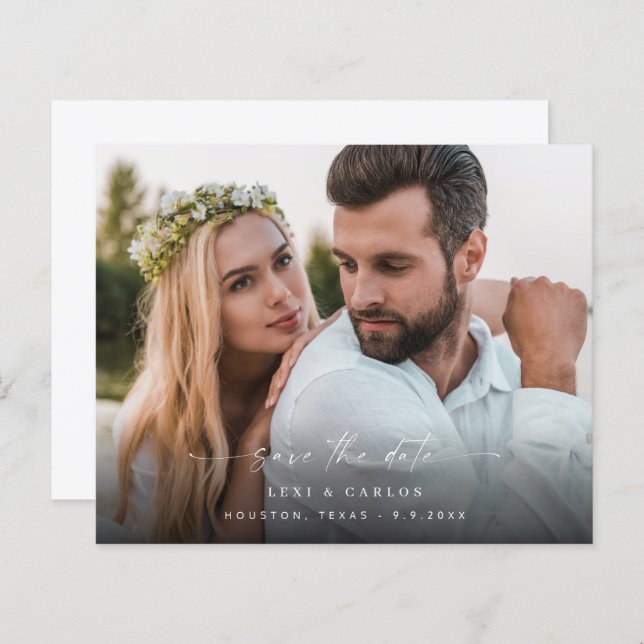 Budget Photo & Calligraphy 3 Mod V2 Save the Date (Front/Back)