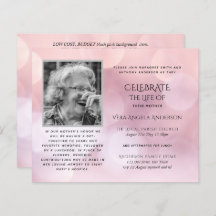 BUDGET PHOTO Celebration of Life INVITATIONS