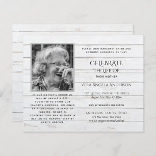 BUDGET PHOTO Celebration of Life INVITATIONS