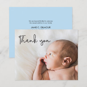 Budget Photo Chic Thank you Baby boy Blue