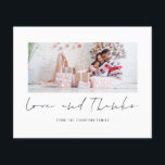 Budget Photo Christmas 2026 Calendar Love Thanks<br><div class="desc">A value for money BUDGET alternative on a smaller size 4.5 x 5.6” semi-gloss 110lbs weight, which is of similar thickness to a postcard (however is not suitable to use as a postcard.). PLEASE NOTE there is ONE per sheet. Budget Photo Christmas 2026 Calendar Love Thanks. Combine your Christmas thank...</div>