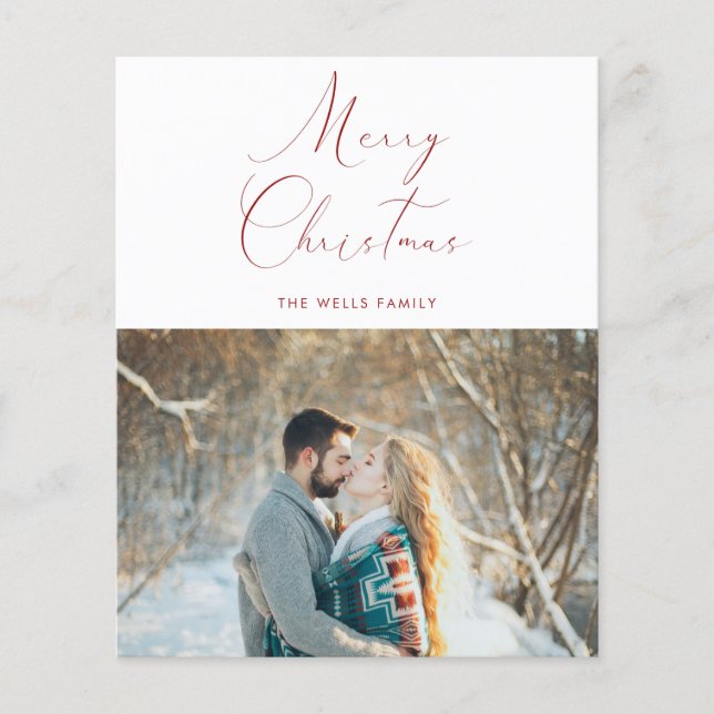 Budget Photo Christmas Card (Front)