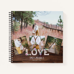 BUDGET Photo Collage Bucket List Couples Keepsake Notebook