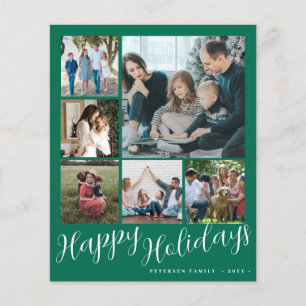 Budget photo collage Christmas Holiday Card 