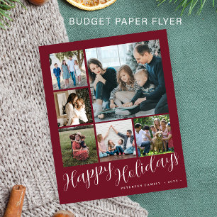 Budget photo collage Christmas Holiday Card