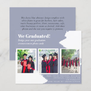 BUDGET Photo Collage GRADUATION Announcement Cards