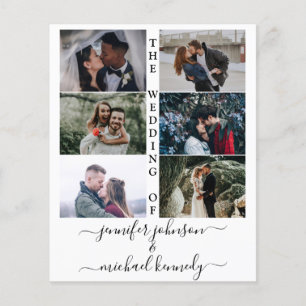 Budget Photo Collage Wedding Invitation Modern 