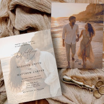 Budget Photo Custom Wedding Invitation
