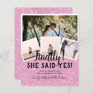 BUDGET PHOTO Engaged Wedding INVITE Announcement