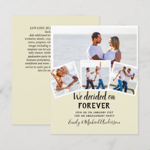 BUDGET PHOTO ENGAGEMENT INVITE - any colour 