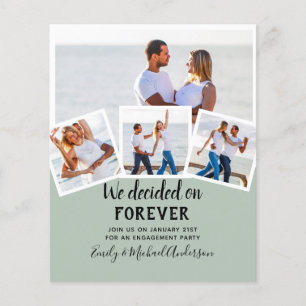 BUDGET PHOTO ENGAGEMENT INVITE - any colour Flyer