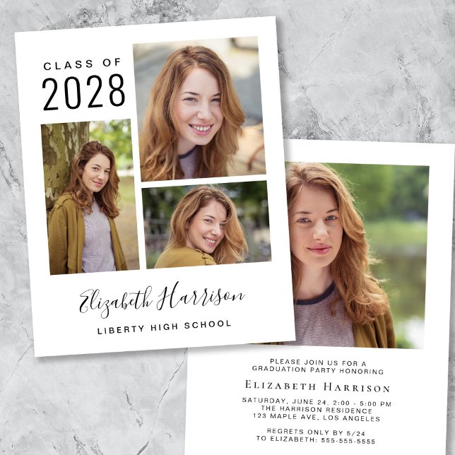 Budget Photo Graduation Party Invitation (Creator Uploaded)