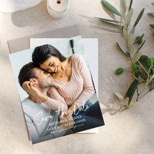 Budget Photo Handwriting Vertical 2 Save the Date