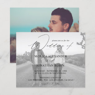 Budget Photo Modern Horizontal 4 B&W Wedding