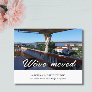 Budget Photo New Home Address Announcement Card