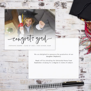 Budget Photo Overlay Congrats Grad 2022 Announce