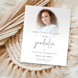 BUDGET Photo Overlay Graduate Save The Date