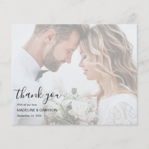 BUDGET Photo Overlay Script Wedding Thank You